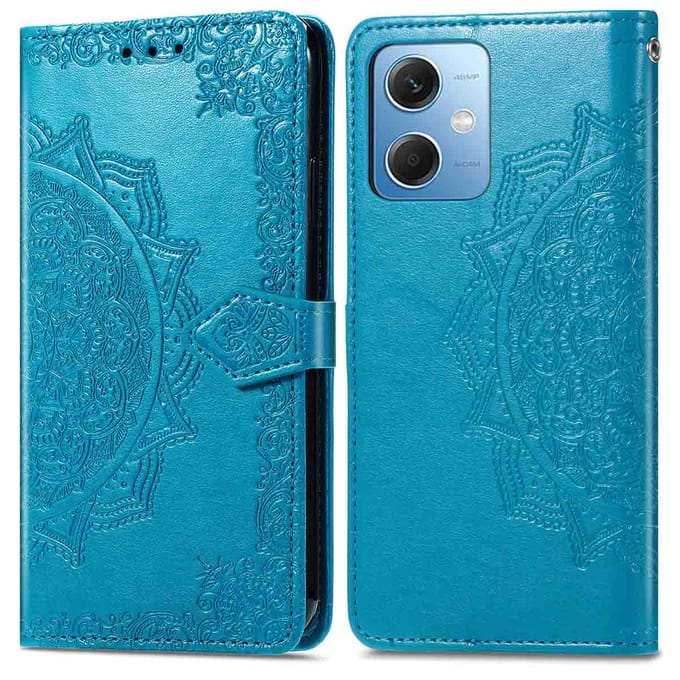 imoshion Hoesje - Geschikt voor Xiaomi Redmi Note 12 - Mandala Bookcase - Turquoise
