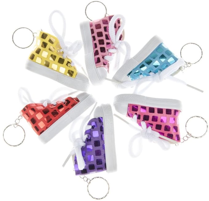 Duckiez Sleutelhanger Basketbalschoen Glitter - 1 stuk