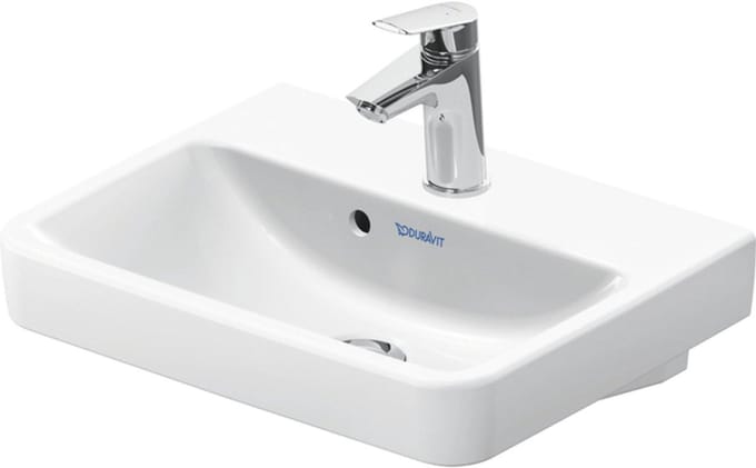 Duravit No.1 - No.1 - handwasbakje - 450mm - met overloop - 1 kraangat midden - hoogglans wit