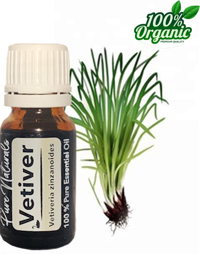 Vetiver 10 ml - essentiële olie - Pure Naturals