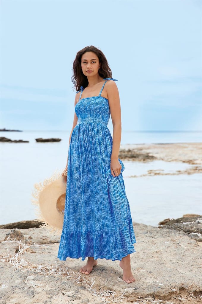 Sunflair - Strandjurk - Blauw - Maat S