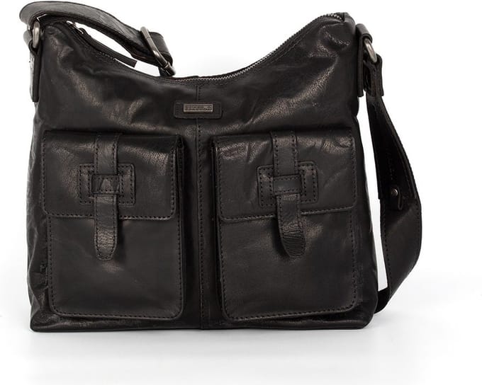 Leren Crossbodytas - Arizona - Zwart