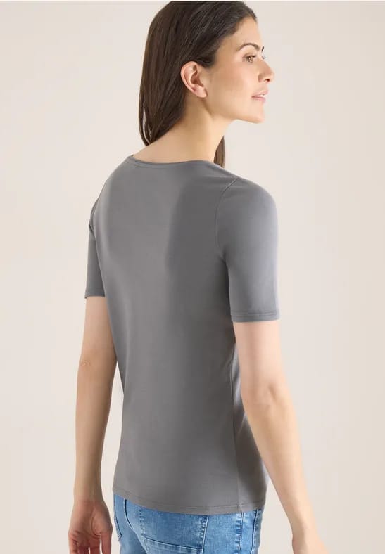 Shirt in effen kleur