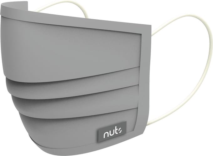 Viroblock Gezichtsmasker / Mondkapje - Grijs - Nuts