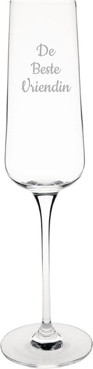Gegraveerde Champagneglas 27cl De Beste Vriendin