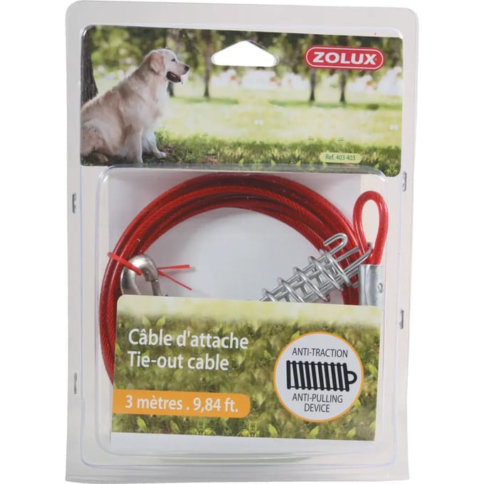 Bindkabel en veer voor honden Zolux
