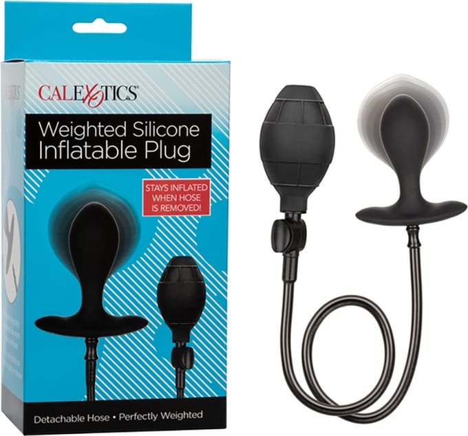 CalExotics - Silicone Inflatable Plug - Anal Toys Buttplugs Zwart
