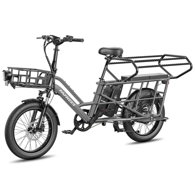 FAFREES FF20 CUV Modulaire Longtail E-Bike – Dubbele Accu 30AH, Hydraulische Schijfremmen