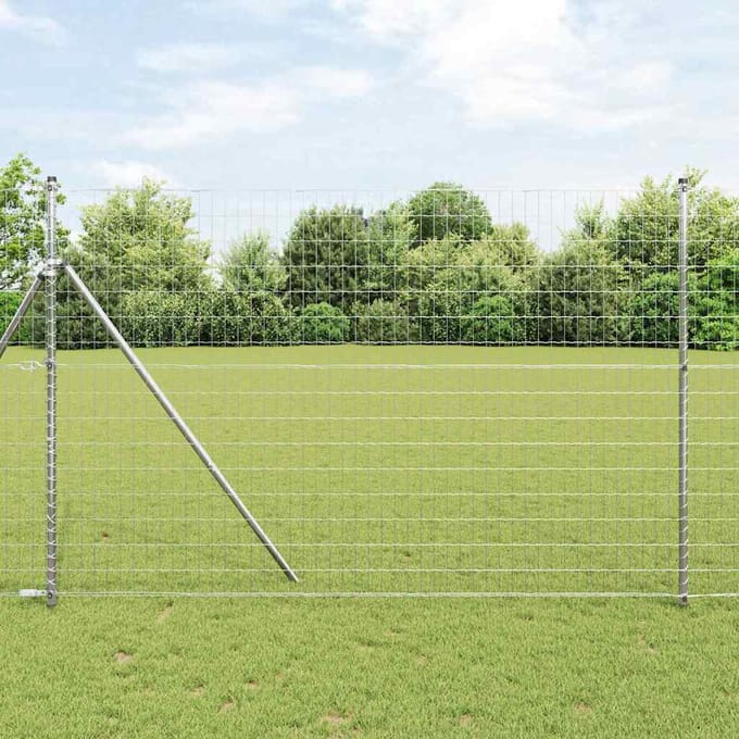 vidaXL - Euro - Hek - 1,6 - x - 10 - m - PVC-gelaagd - ijzer