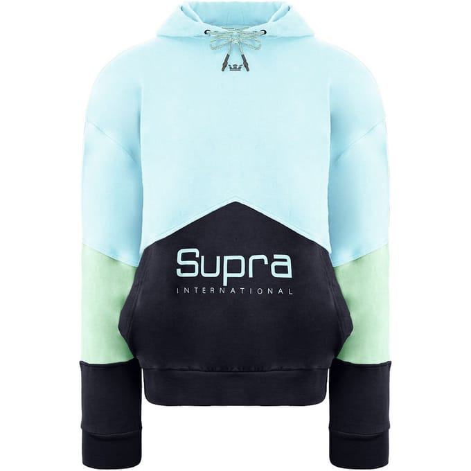 Supra Pullover Lange Mouw Blauw Heren 92 Fleece Hoodie 102552 366