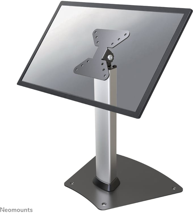 Neomounts FPMA-D1500SILVER Tafelbeugel voor monitor 25,4 cm (10) - 81,3 cm (32) Kantelbaar Grijs
