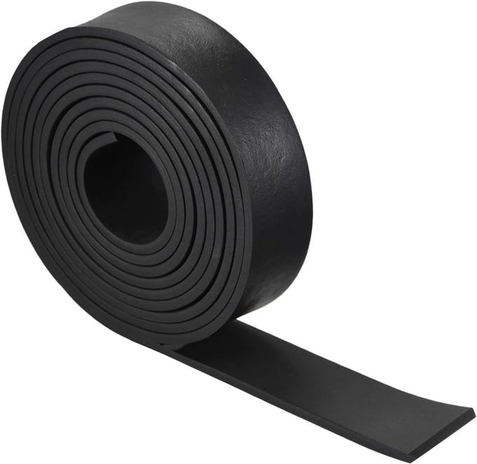 Zelfklevende EPDM Rubber Schuimstrip Zwart 5mm Dik - 30mm Breed - 3 Meter Lang