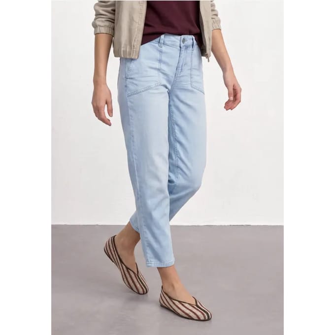 Mid Waist jeans in chino-look