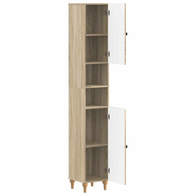 vidaXL - Badkamerkast - met - Open - Plank - ALKMAAR - Sonoma - Eiken