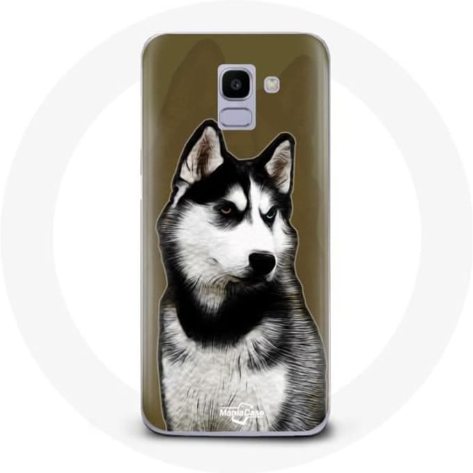 Coque pour Samsung Galaxy A8 2018 Husky de Sibérie