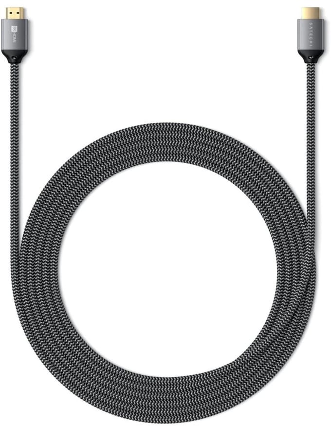 Satechi ST-8KHC2MM HDMI-kabel HDMI Aansluitkabel HDMI-A-stekker 2 m Grijs 8K UHD