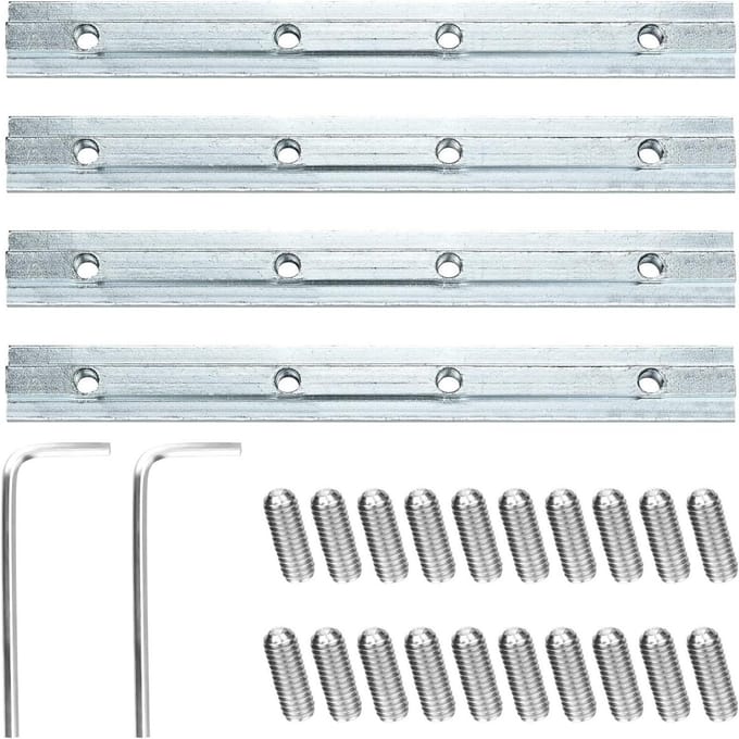 Afstandverbinders - Profielverbinders Aluminium - Constructie Bouwen - T-groef Serie 40 - 40x40 mm - Aluminium