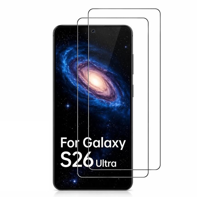 Screenprotector Gehard 9H Geschikt voor Samsung Galaxy S26 Ultra – Anti-kras - 2-Pack Tempered Glas
