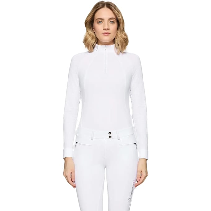 Dames wedstrijdpolo met lange mouwen Samshield Adeline Boreal