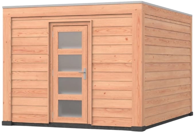 Douglas overkapping, 300 x 400, met schuur, Westwood Modern Basic