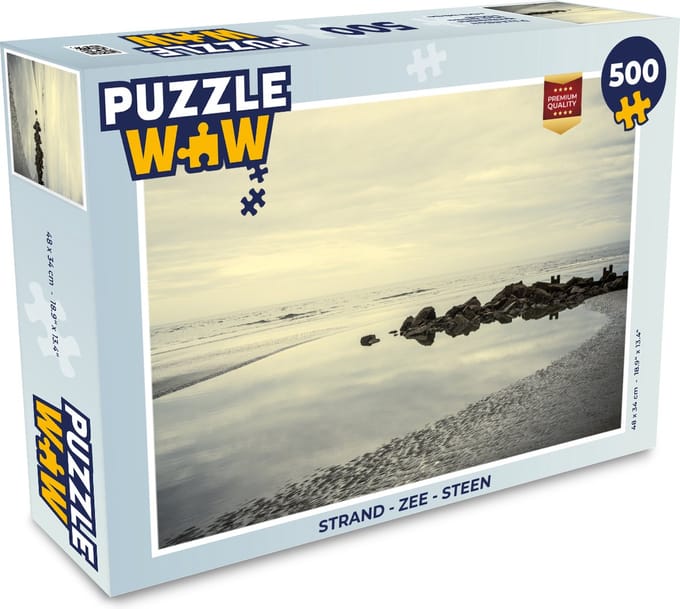 Puzzel Strand - Zee - Steen - Legpuzzel - Puzzel 500 stukjes