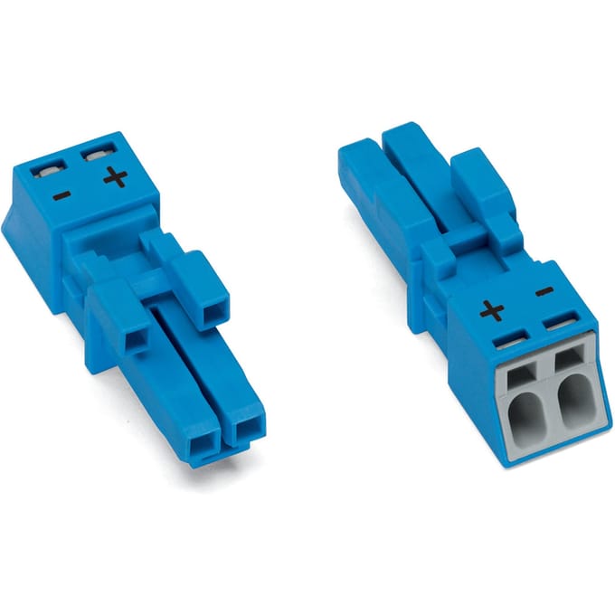 Wago 890-1102 2-Pool Vrouwelijke Connector 250V 16A Blauw - 890-1102 [2 Stuks]