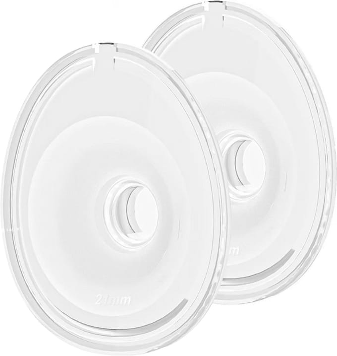 Youha Evera Borstschilden 21 mm – 2 stuks – Siliconen Borstkolf Schild – Ovaal – Dubbele Set