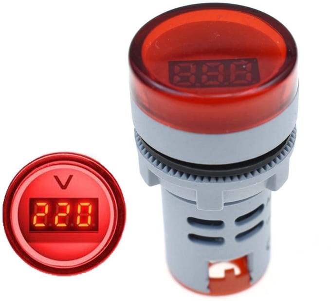 Mini Digitale Voltmeter met LED-display - Spanningsmonitor AC 110V 220V