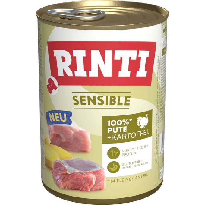 Rinti Sensible 6 x 400 g - Kalkoen & Aardappel