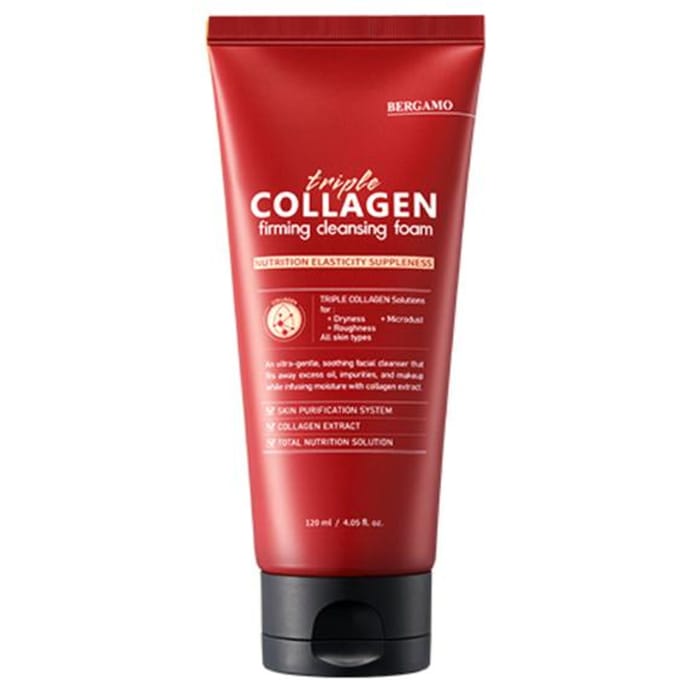 Bergamo Triple Collageen Schuim voor het Gezicht 120ml