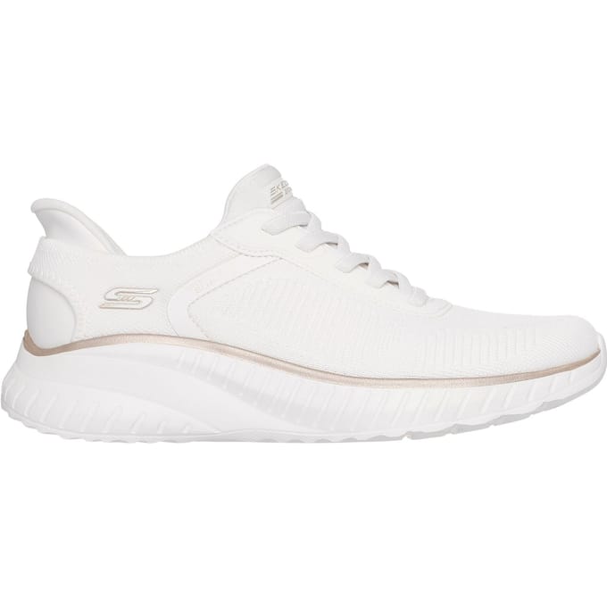 Skechers BOBS Sport Squad Chaos Textiel Dames Wit/Goud Standaard Sneakers