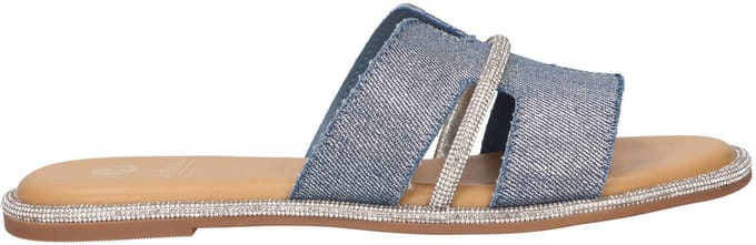 La Strada Slipper Blauw Jeans - Damesschoenen - Maat - 36