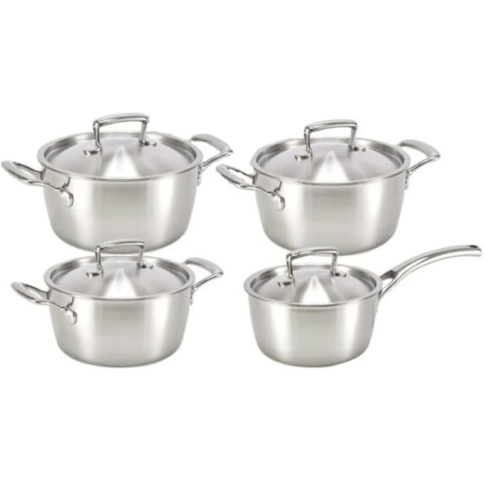 Habonne Queen triply pannenset 4 delig rvs