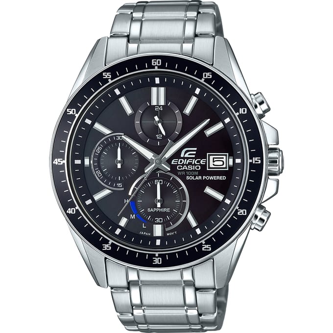 Casio Edifice EFS-S510D-1AVUEF Herenhorloge 46,1 mm - Solar - Zilverkleurig