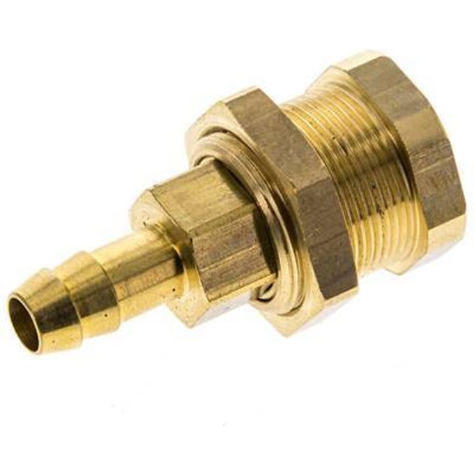 Messing DN 5 Luchtkoppeling Snelkoppeling 8 mm Slangpilaar Schotkoppeling Pull-Off Double Shut-Off