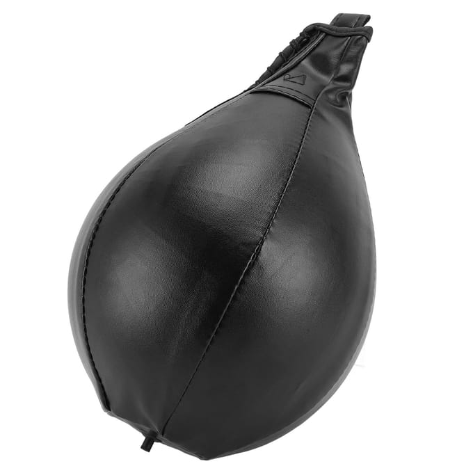 Boksen Snelheidszak Verbeter Reactiesnelheid Opblaasbare PU Leer Stootbalzak voor Thuisgym black