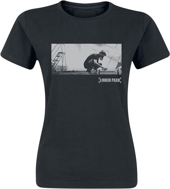Zwart T-shirt met 'Meteora' print - Duurzaam Band Merchandise