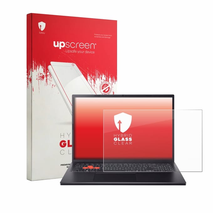 upscreen - Screenprotector voor Acer Nitro Lite 16 NL16-71G - Folie Beschermfolie Beschermglas transparant