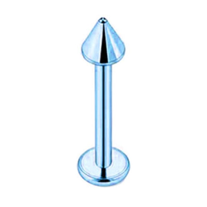 Blauw Spike - Tragus / Helix / Labret Piercing