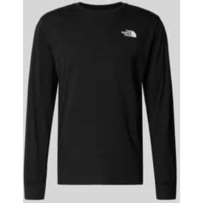 Regular fit shirt met lange mouwen met logoprint