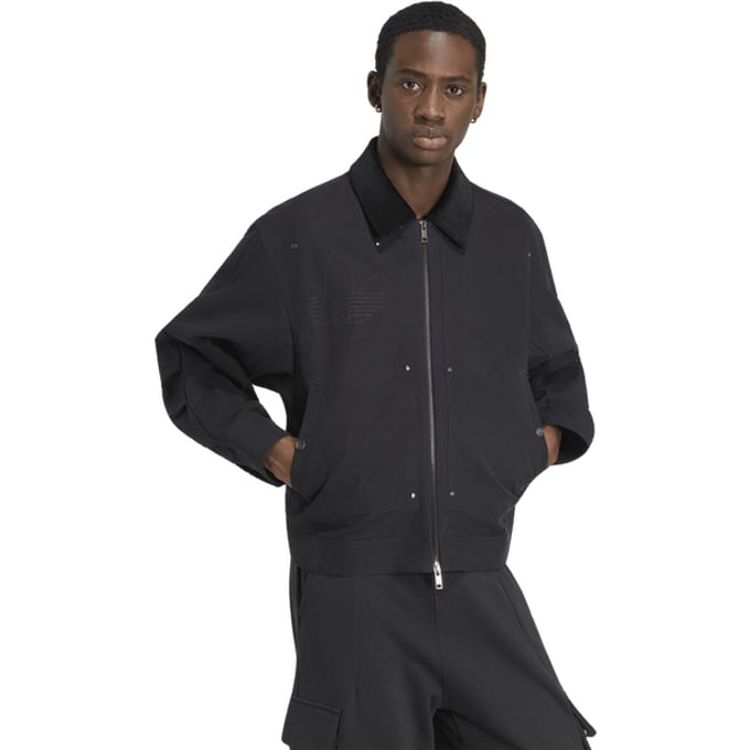 Adidas Premium Essentials Bomber Jacket Jassen Heren - Zwart - Maat L - Katoen Jersey