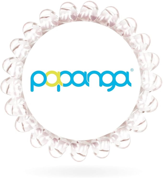 Papanga - Diamond - Haarelastiek - Groot - Transparant - Spiraal - Elastiek