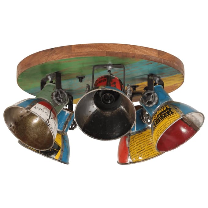 vidaXL Plafondlamp 25 W E27 50x50x25 cm meerkleurig