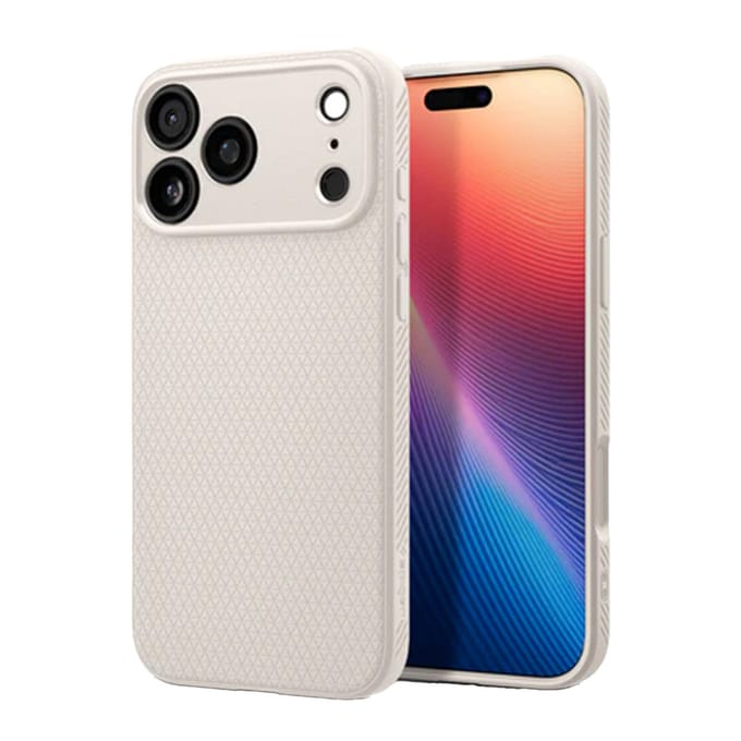 Spigen Liquid Air Hoesje Geschikt voor Apple iPhone 17 Pro - Back Cover Flexibel TPU Titanium