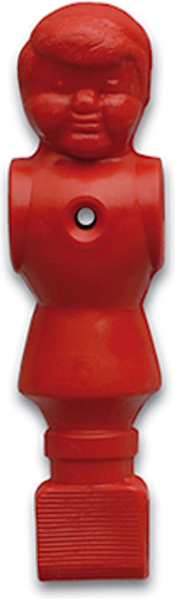 Tafelvoetbal pop Deutscher Meister rood. Diameter gat 16 mm
