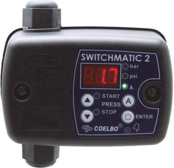 Coelbo Switchmatic 2 - Digitale drukschakelaar voor pompen - 16 Amp. / 3 pk