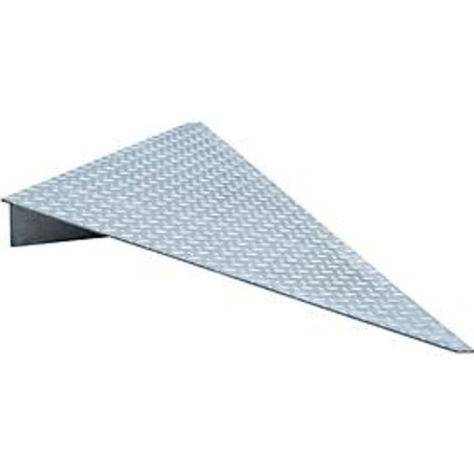 Oprijhoek type AE 124, gegalvaniseerd, L 1120 x B 1120 x H 123 mm