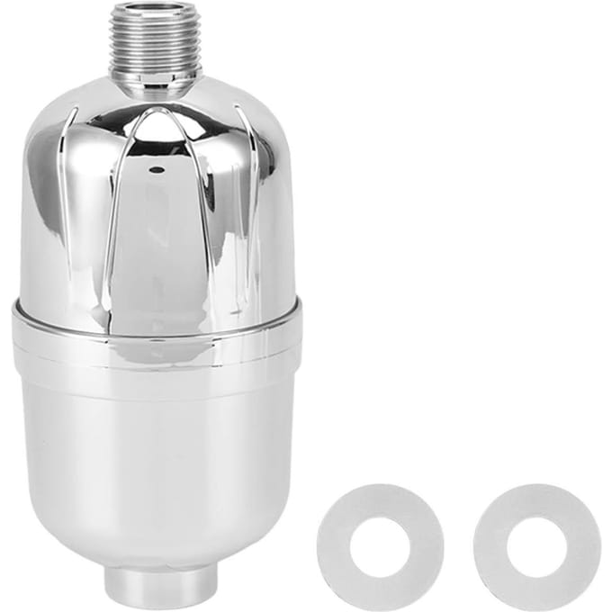 8-Traps Douchekopfilter Hoge Output Douchewaterfilter Verwijdert Chloor voor Hard Water gray