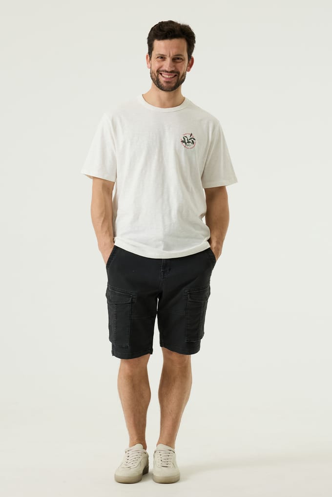 Pilot cargo short donkergrijs