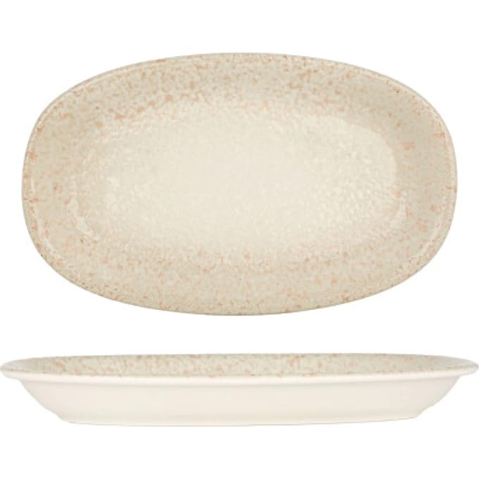 By Bone Serveerschaal - Natura - Porselein - 29x17.5 cm - set van 2